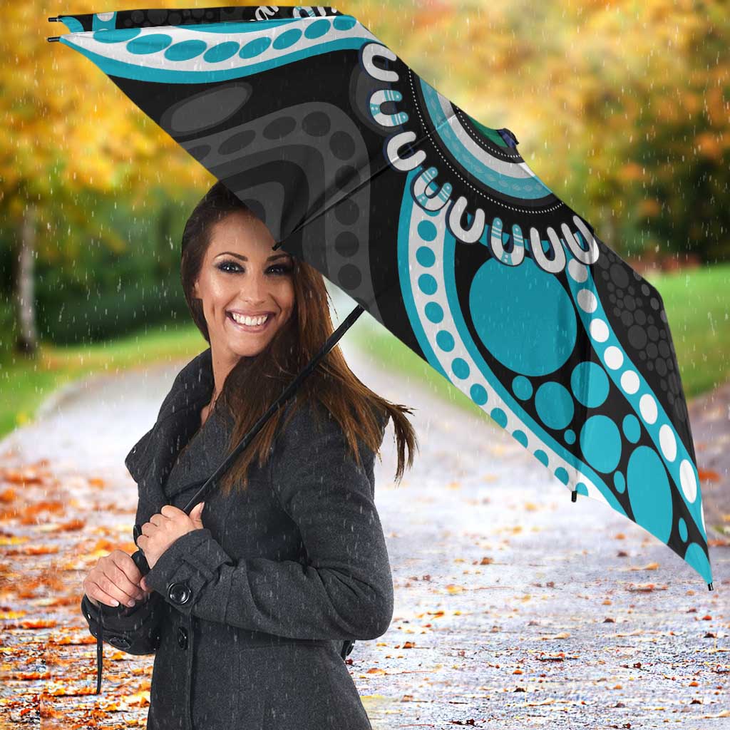Port Adelaide NAIDOC 2026 Personalised Umbrella 50 Years of Deadly Aboriginal Art