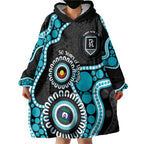 Port Adelaide NAIDOC 2026 Personalised Wearable Blanket Hoodie 50 Years of Deadly Aboriginal Art