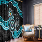 Port Adelaide NAIDOC 2026 Personalised Window Curtain 50 Years of Deadly Aboriginal Art