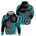 Port Adelaide NAIDOC 2026 Personalised Zip Hoodie 50 Years of Deadly Aboriginal Art
