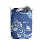 Kangaroos NAIDOC 2026 Personalised Laundry Basket 50 Years of Deadly Aboriginal Art