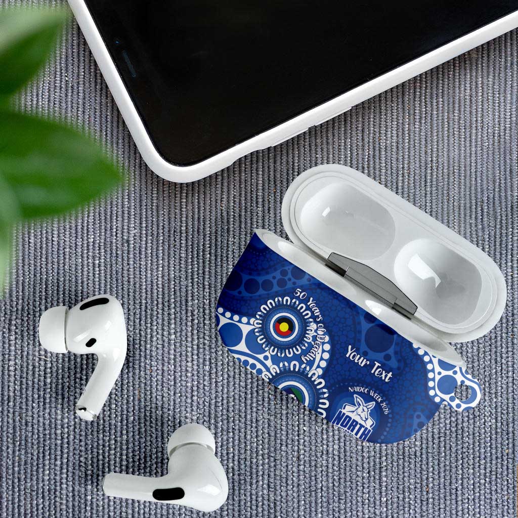 Kangaroos NAIDOC 2026 Personalised AirPods Case 50 Years of Deadly Aboriginal Art