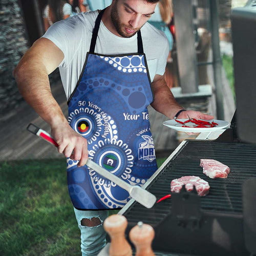 Kangaroos NAIDOC 2026 Personalised Apron 50 Years of Deadly Aboriginal Art