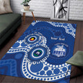 Kangaroos NAIDOC 2026 Personalised Area Rug 50 Years of Deadly Aboriginal Art