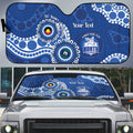Kangaroos NAIDOC 2026 Personalised Auto Sun Shade 50 Years of Deadly Aboriginal Art