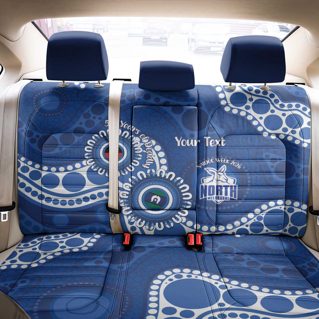 Kangaroos NAIDOC 2026 Personalised Back Car Seat Cover 50 Years of Deadly Aboriginal Art