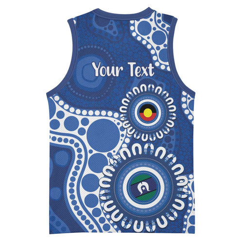 Kangaroos NAIDOC 2026 Personalised Basketball Jersey 50 Years of Deadly Aboriginal Art