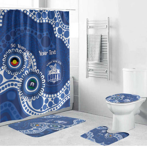 Kangaroos NAIDOC 2026 Personalised Bathroom Set 50 Years of Deadly Aboriginal Art