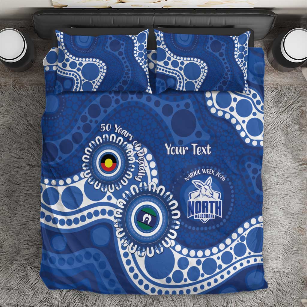 Kangaroos NAIDOC 2026 Personalised Bedding Set 50 Years of Deadly Aboriginal Art
