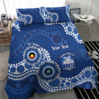 Kangaroos NAIDOC 2026 Personalised Bedding Set 50 Years of Deadly Aboriginal Art