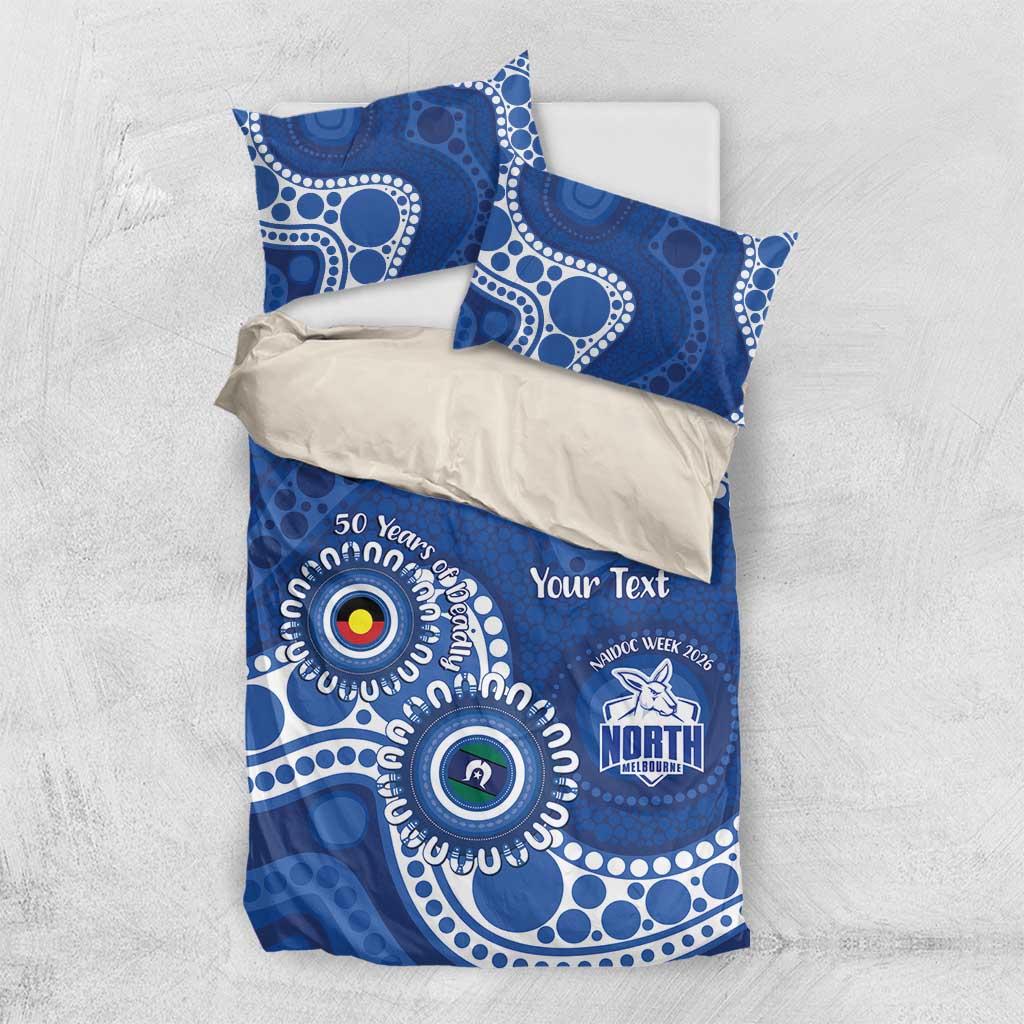Kangaroos NAIDOC 2026 Personalised Bedding Set 50 Years of Deadly Aboriginal Art