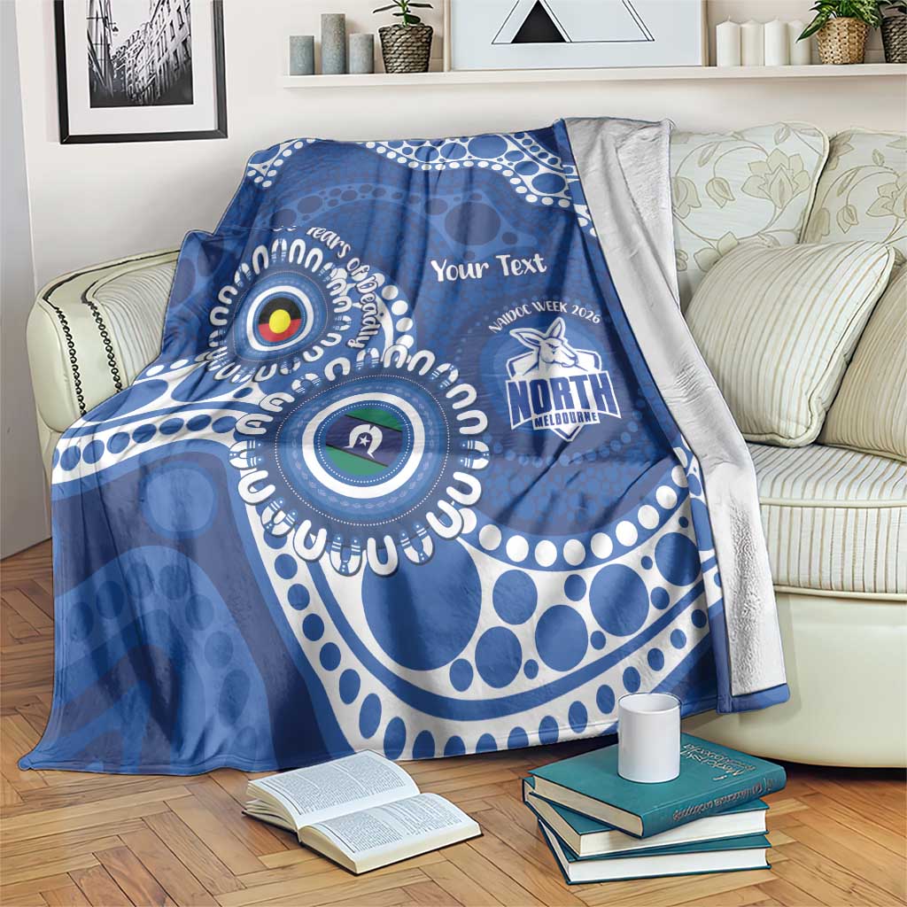 Kangaroos NAIDOC 2026 Personalised Blanket 50 Years of Deadly Aboriginal Art