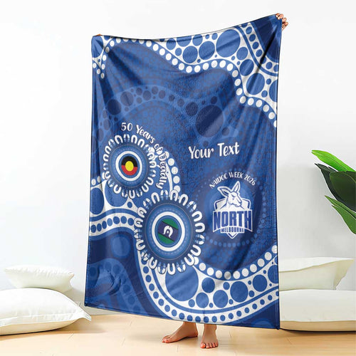 Kangaroos NAIDOC 2026 Personalised Blanket 50 Years of Deadly Aboriginal Art