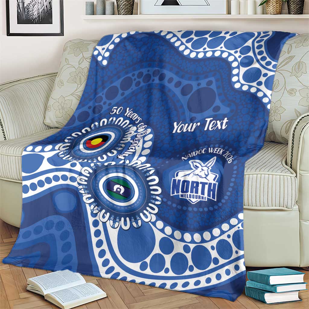 Kangaroos NAIDOC 2026 Personalised Blanket 50 Years of Deadly Aboriginal Art