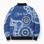 Kangaroos NAIDOC 2026 Personalised Bomber Puffer Jacket 50 Years of Deadly Aboriginal Art