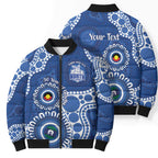 Kangaroos NAIDOC 2026 Personalised Bomber Puffer Jacket 50 Years of Deadly Aboriginal Art