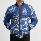 Kangaroos NAIDOC 2026 Personalised Bomber Puffer Jacket 50 Years of Deadly Aboriginal Art