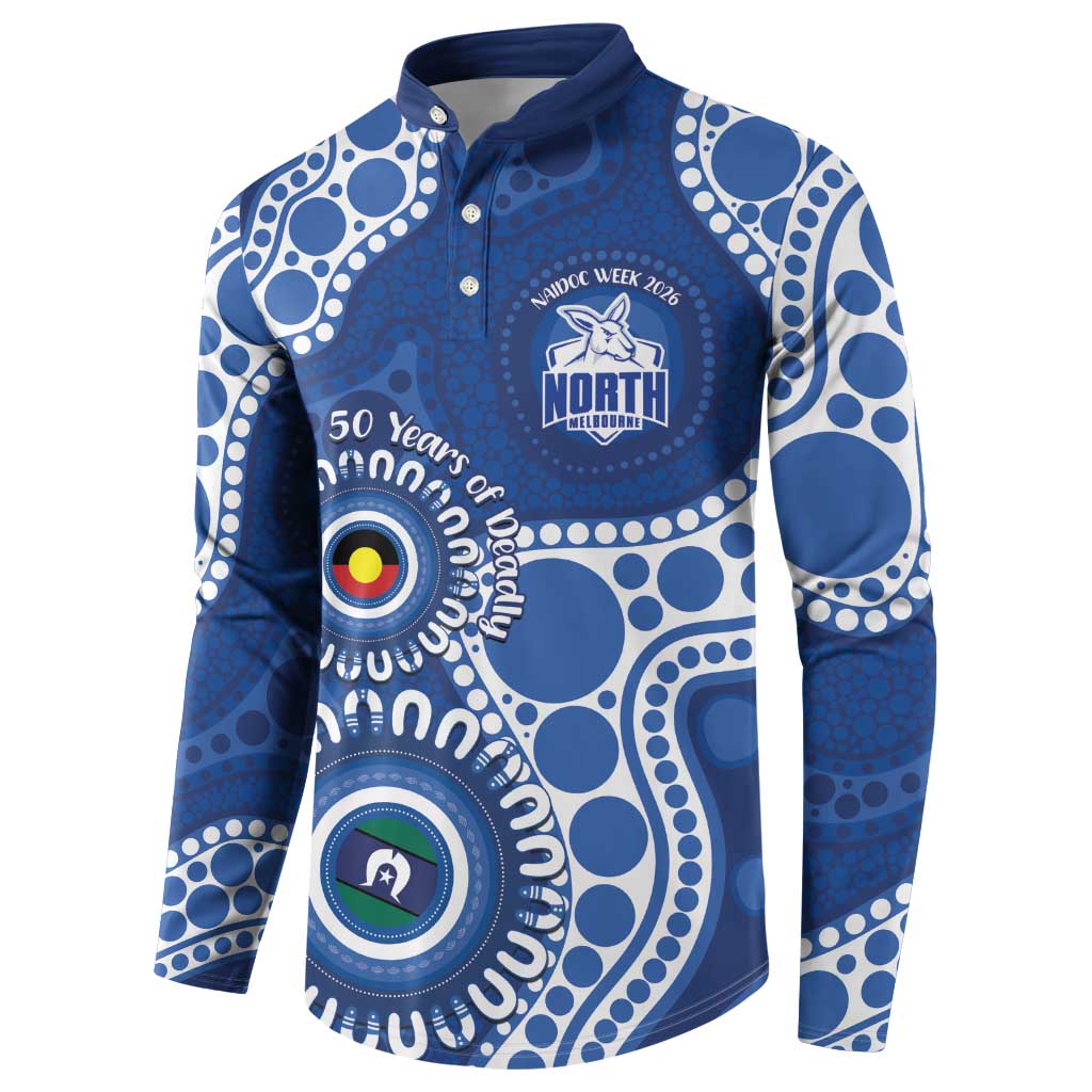 Kangaroos NAIDOC 2026 Personalised Button Sweatshirt 50 Years of Deadly Aboriginal Art