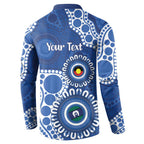 Kangaroos NAIDOC 2026 Personalised Button Sweatshirt 50 Years of Deadly Aboriginal Art
