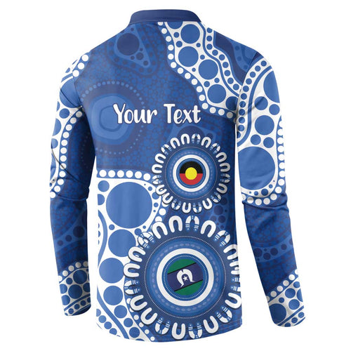 Kangaroos NAIDOC 2026 Personalised Button Sweatshirt 50 Years of Deadly Aboriginal Art