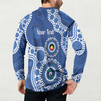 Kangaroos NAIDOC 2026 Personalised Button Sweatshirt 50 Years of Deadly Aboriginal Art
