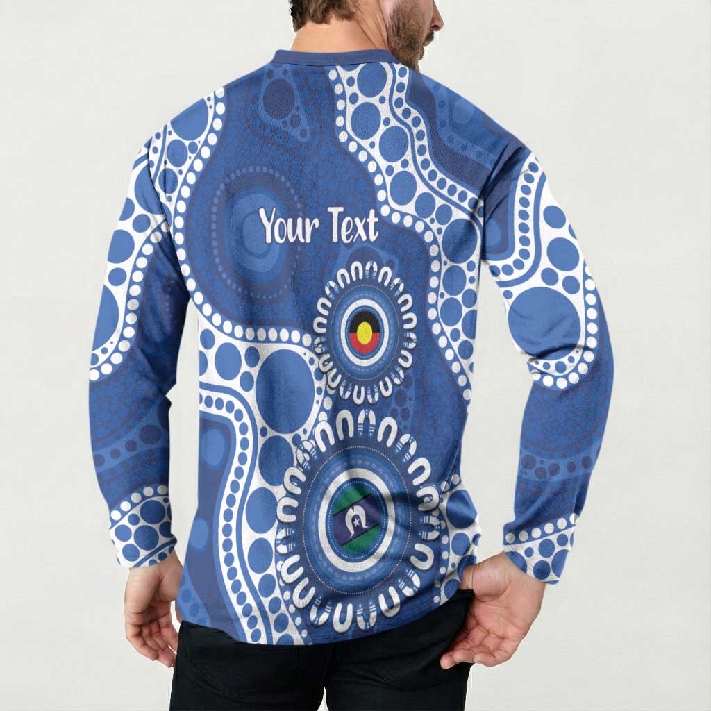 Kangaroos NAIDOC 2026 Personalised Button Sweatshirt 50 Years of Deadly Aboriginal Art