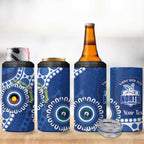 Kangaroos NAIDOC 2026 Personalised 4 in 1 Can Cooler Tumbler 50 Years of Deadly Aboriginal Art