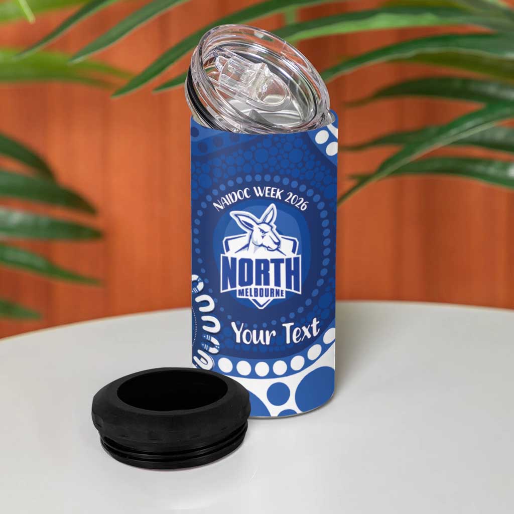 Kangaroos NAIDOC 2026 Personalised 4 in 1 Can Cooler Tumbler 50 Years of Deadly Aboriginal Art