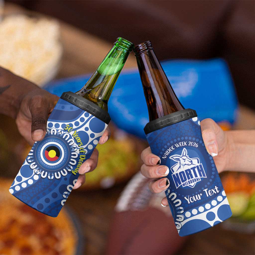 Kangaroos NAIDOC 2026 Personalised 4 in 1 Can Cooler Tumbler 50 Years of Deadly Aboriginal Art