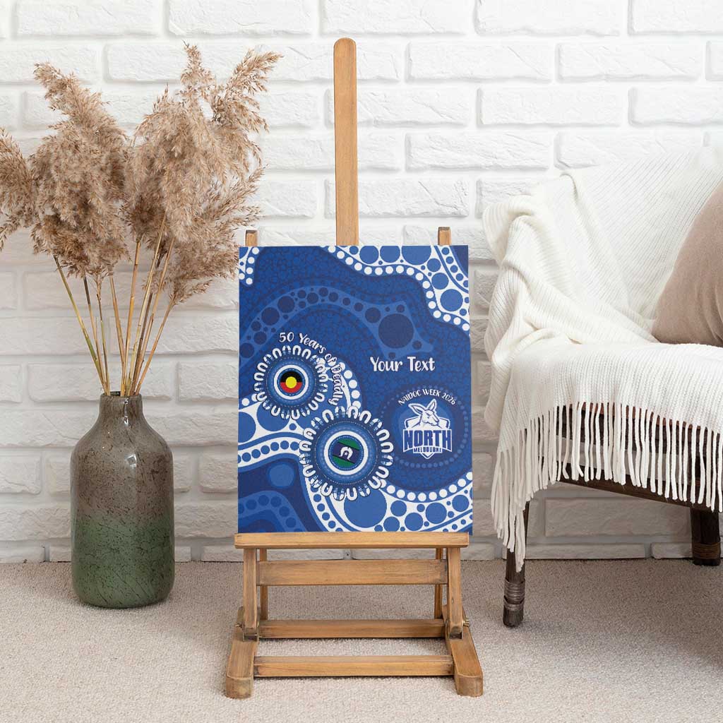 Kangaroos NAIDOC 2026 Personalised Canvas Wall Art 50 Years of Deadly Aboriginal Art