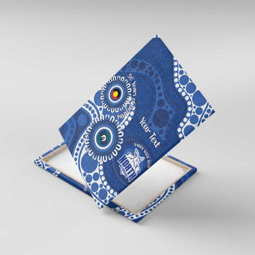 Kangaroos NAIDOC 2026 Personalised Canvas Wall Art 50 Years of Deadly Aboriginal Art