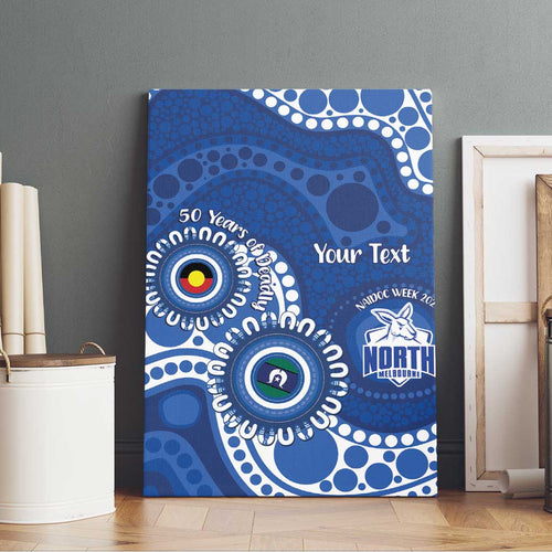 Kangaroos NAIDOC 2026 Personalised Canvas Wall Art 50 Years of Deadly Aboriginal Art