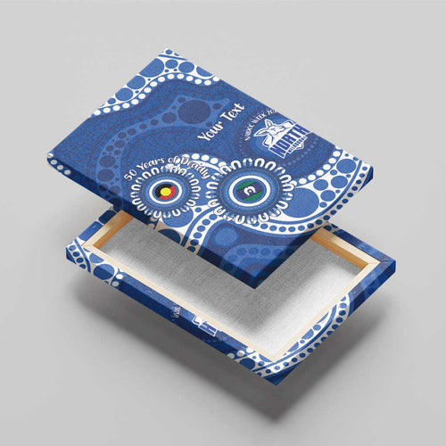 Kangaroos NAIDOC 2026 Personalised Canvas Wall Art 50 Years of Deadly Aboriginal Art