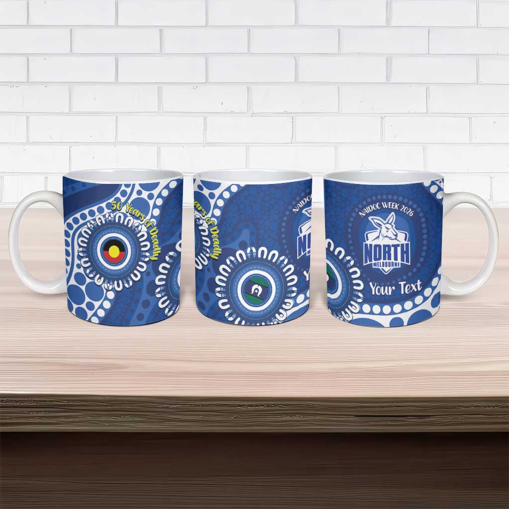 Kangaroos NAIDOC 2026 Personalised Ceramic Mug 50 Years of Deadly Aboriginal Art