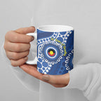Kangaroos NAIDOC 2026 Personalised Ceramic Mug 50 Years of Deadly Aboriginal Art