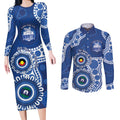 Kangaroos NAIDOC 2026 Personalised Couples Matching Long Sleeve Bodycon Dress and Long Sleeve Button Shirt 50 Years of Deadly Aboriginal Art