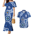 Kangaroos NAIDOC 2026 Personalised Couples Matching Mermaid Dress and Hawaiian Shirt 50 Years of Deadly Aboriginal Art
