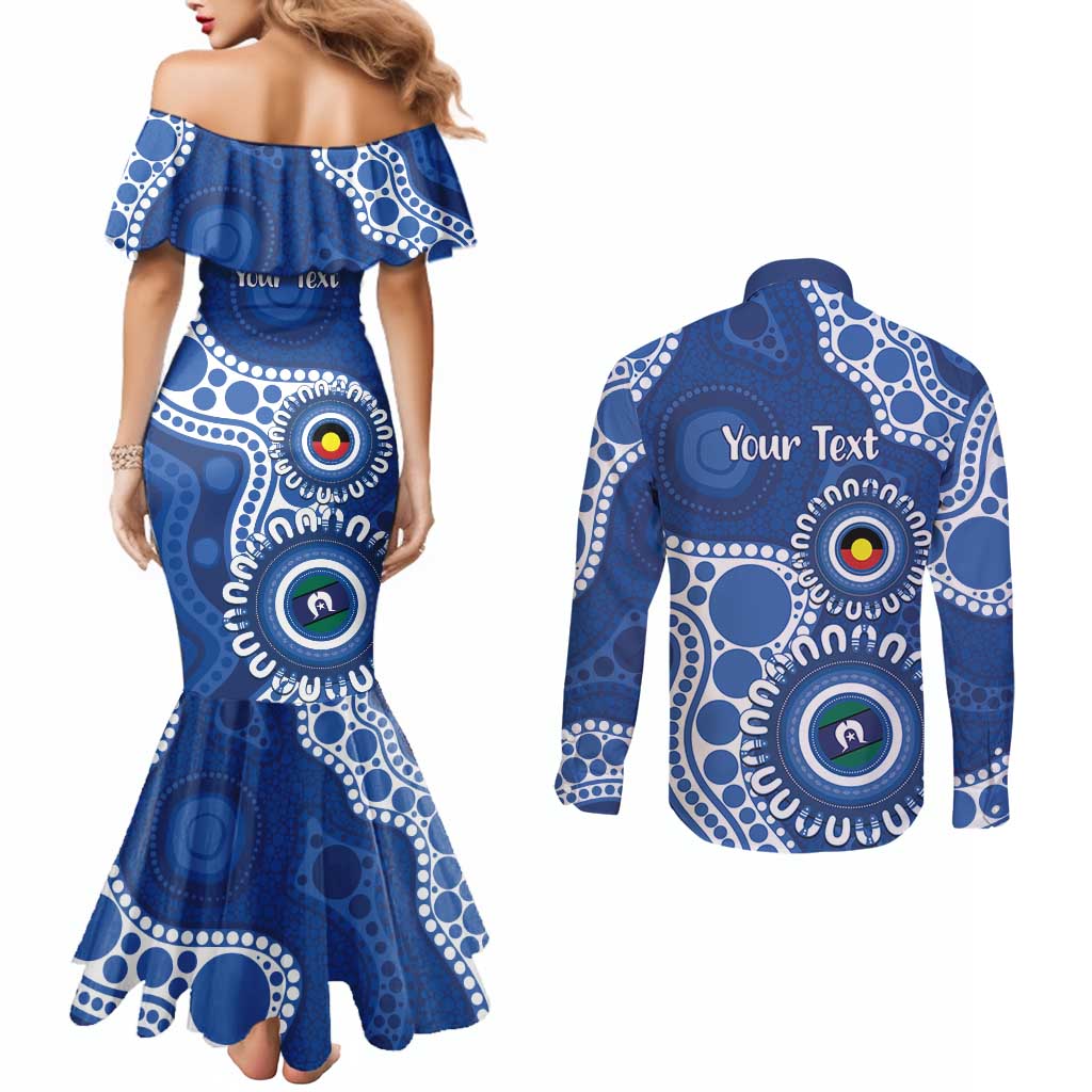 Kangaroos NAIDOC 2026 Personalised Couples Matching Mermaid Dress and Long Sleeve Button Shirt 50 Years of Deadly Aboriginal Art