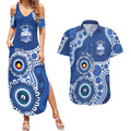 Kangaroos NAIDOC 2026 Personalised Couples Matching Summer Maxi Dress and Hawaiian Shirt 50 Years of Deadly Aboriginal Art