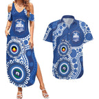 Kangaroos NAIDOC 2026 Personalised Couples Matching Summer Maxi Dress and Hawaiian Shirt 50 Years of Deadly Aboriginal Art