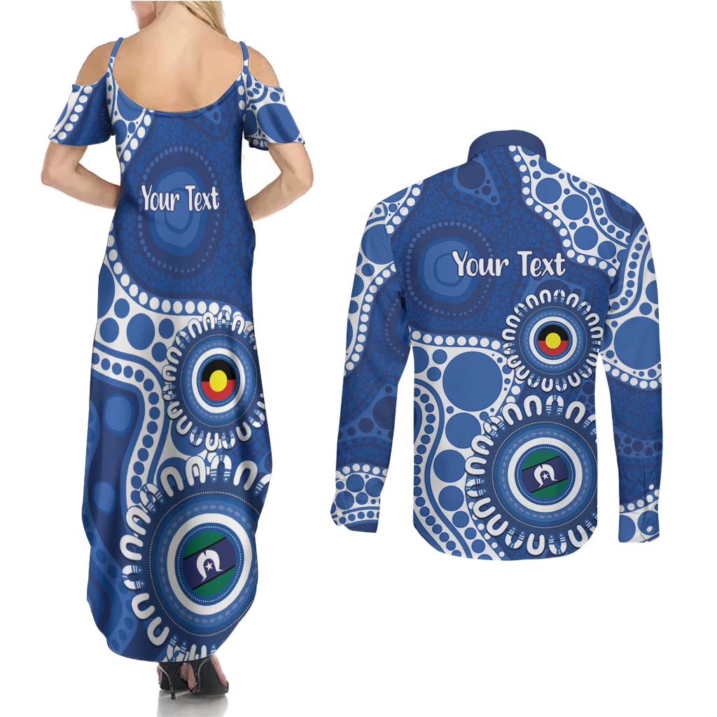 Kangaroos NAIDOC 2026 Personalised Couples Matching Summer Maxi Dress and Long Sleeve Button Shirt 50 Years of Deadly Aboriginal Art