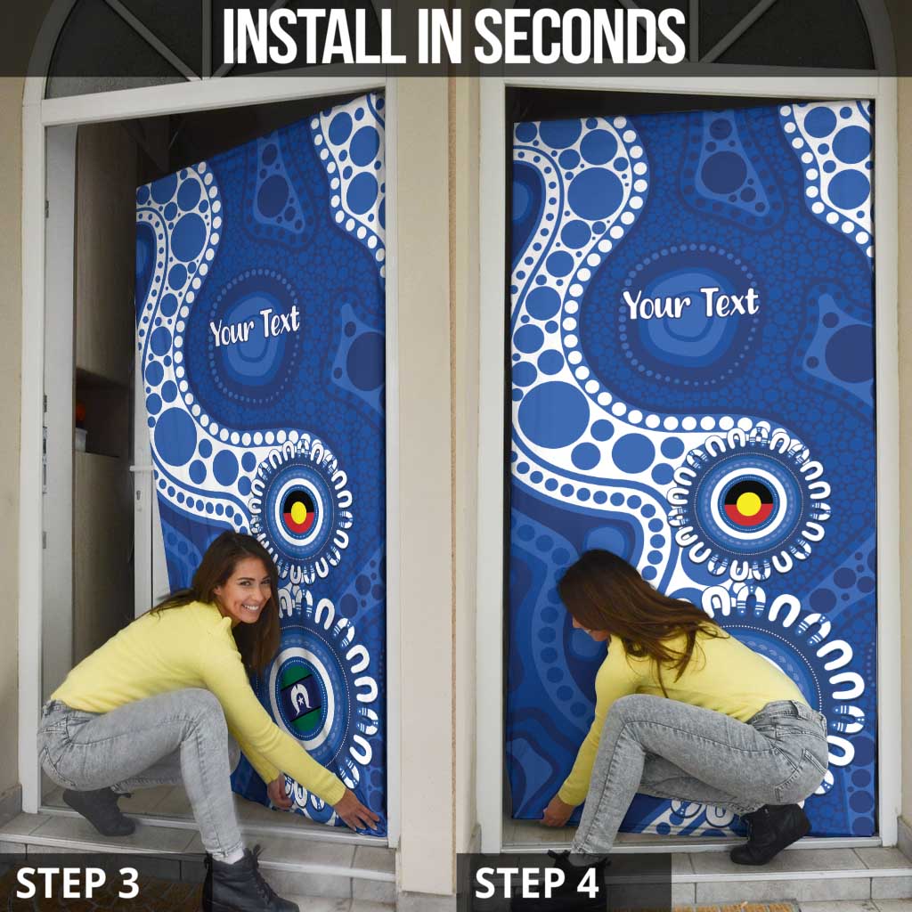 Kangaroos NAIDOC 2026 Personalised Door Cover 50 Years of Deadly Aboriginal Art