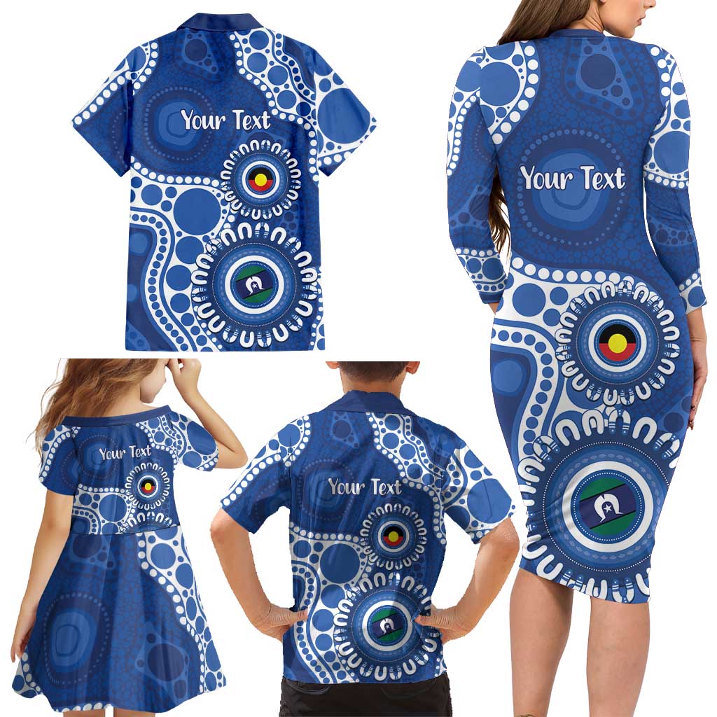 Kangaroos NAIDOC 2026 Personalised Family Matching Long Sleeve Bodycon Dress and Hawaiian Shirt 50 Years of Deadly Aboriginal Art