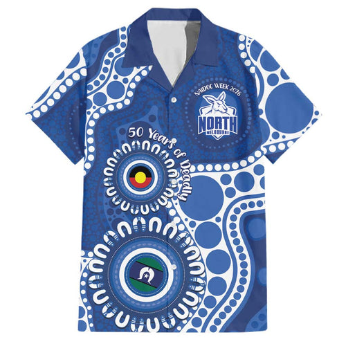 Kangaroos NAIDOC 2026 Personalised Family Matching Long Sleeve Bodycon Dress and Hawaiian Shirt 50 Years of Deadly Aboriginal Art