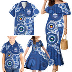 Kangaroos NAIDOC 2026 Personalised Family Matching Mermaid Dress and Hawaiian Shirt 50 Years of Deadly Aboriginal Art