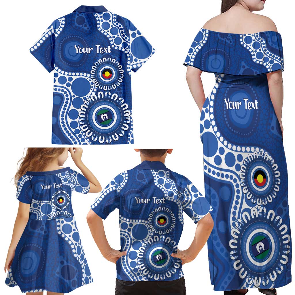 Kangaroos NAIDOC 2026 Personalised Family Matching Off Shoulder Maxi Dress and Hawaiian Shirt 50 Years of Deadly Aboriginal Art