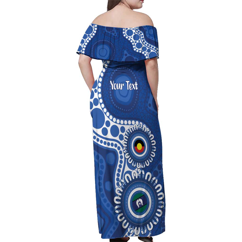 Kangaroos NAIDOC 2026 Personalised Family Matching Off Shoulder Maxi Dress and Hawaiian Shirt 50 Years of Deadly Aboriginal Art