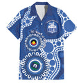 Kangaroos NAIDOC 2026 Personalised Family Matching Off Shoulder Short Dress and Hawaiian Shirt 50 Years of Deadly Aboriginal Art