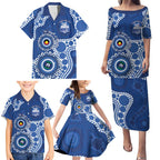 Kangaroos NAIDOC 2026 Personalised Family Matching Puletasi and Hawaiian Shirt 50 Years of Deadly Aboriginal Art