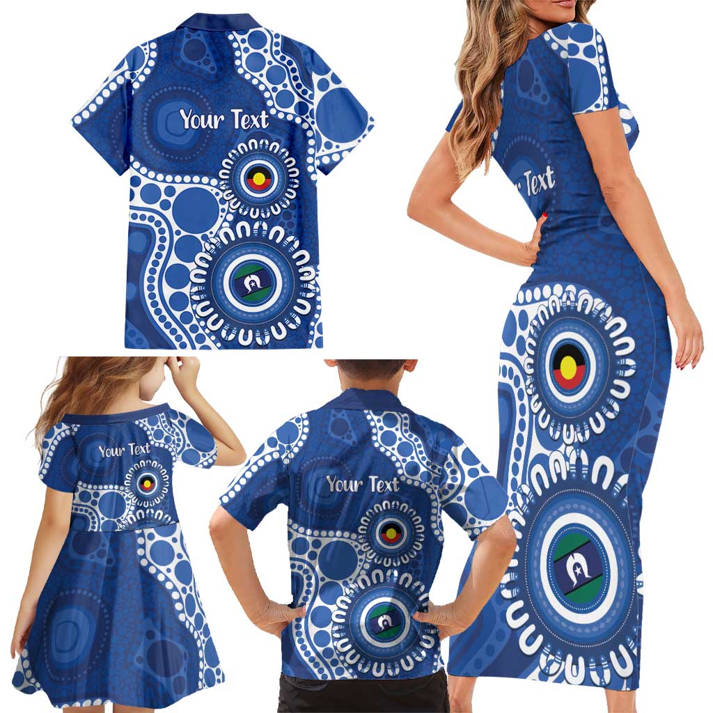 Kangaroos NAIDOC 2026 Personalised Family Matching Short Sleeve Bodycon Dress and Hawaiian Shirt 50 Years of Deadly Aboriginal Art